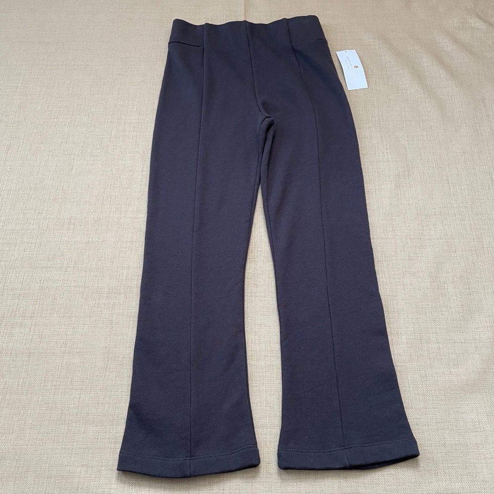 Spiritual Gangster Crop Flare Sweats High Waist Comfy Cotton Pants